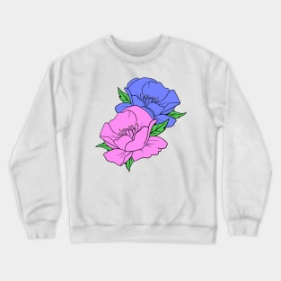 Violacea Rose Hand Drawn Gardening Gift Crewneck Sweatshirt